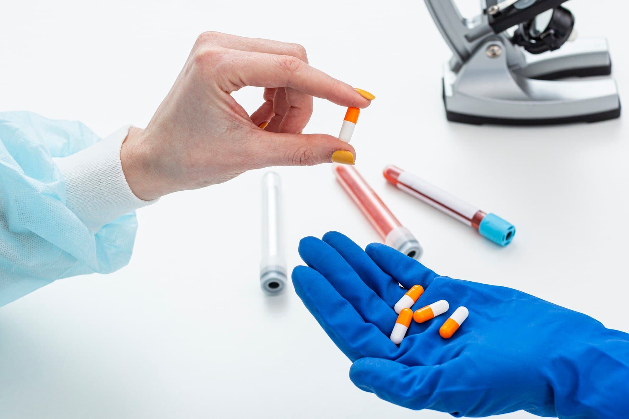 Drug screening specimen capsules at 1 Stikk Mobile Lab